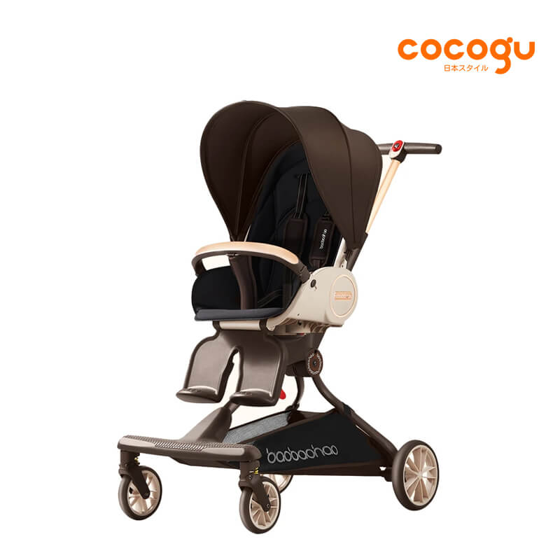 รถเข็นเด็ก COCOGU รุ่น V9 สีน้ำตาล